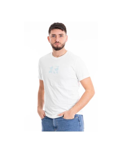 Calvin Klein Logo t-shirt in White für Herren