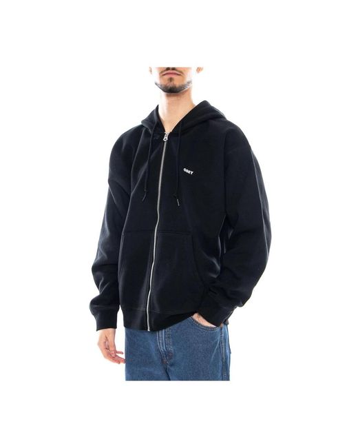 Zip-Throughs Obey de hombre de color Blue