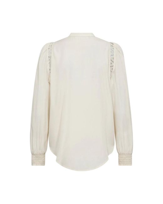 co'couture Kanten Shirt Aila Stijl Blouse in het White