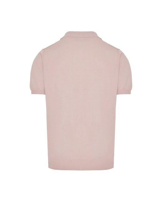 Canali Pink Polo Shirts for men