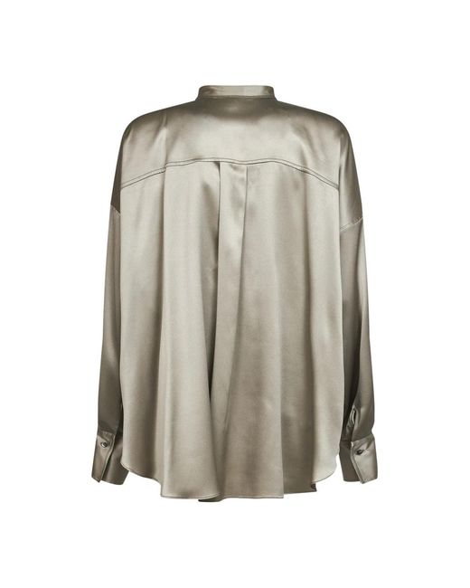 Brunello Cucinelli Gray Shirts