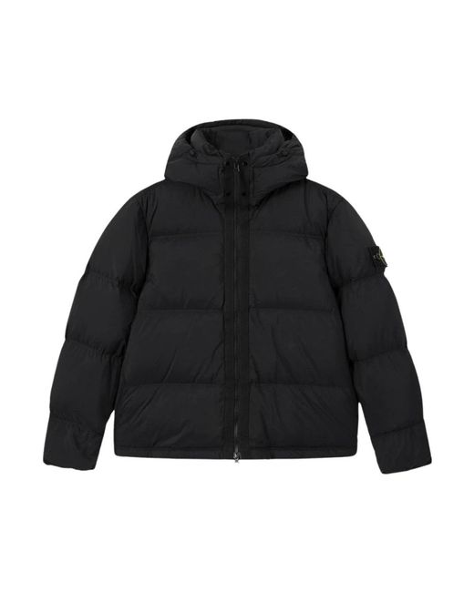 Stone Island Black Winter Jackets for men