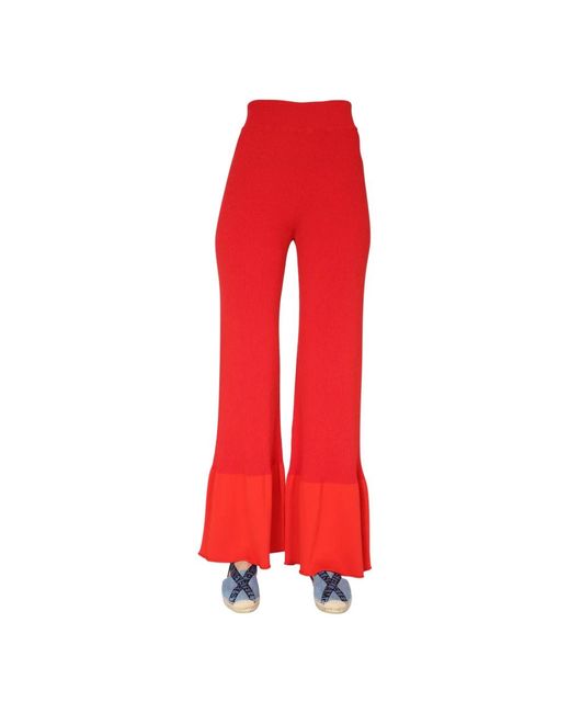 Stella McCartney Collapsing Shape Broeken in het Red
