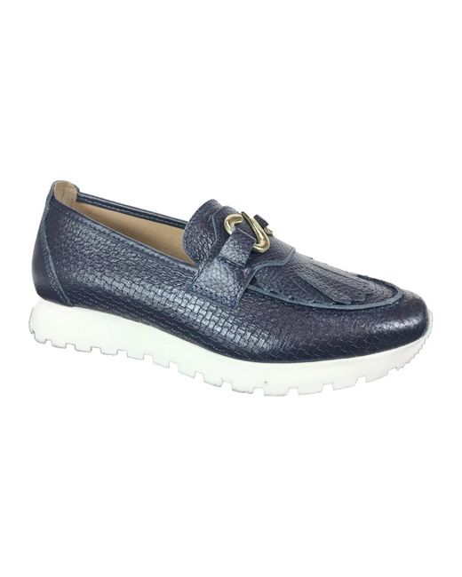 Scapa Blue Stylische Mokassin-Schuhe