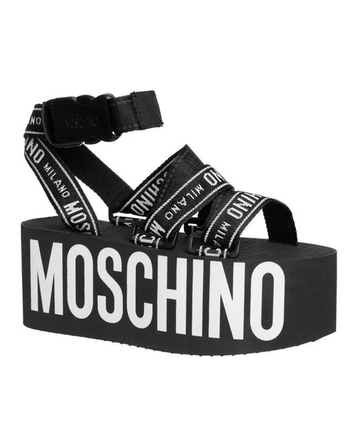 Moschino Black High Heel Sandals