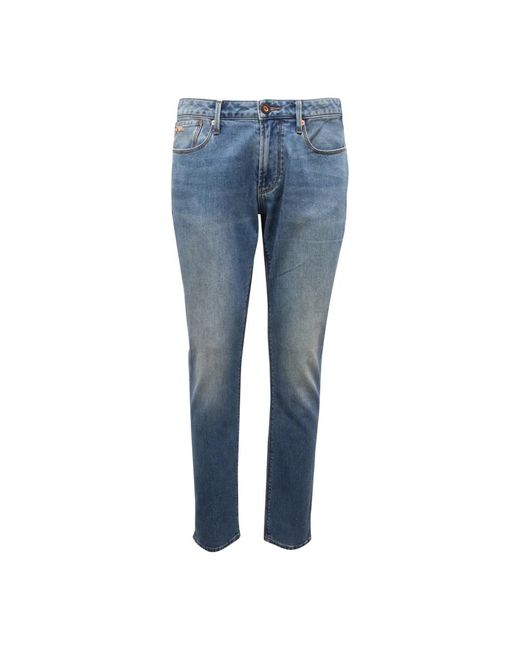 Armani Slim Emporio Broek in het Blue voor heren