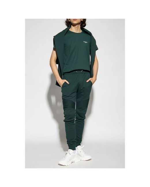 Sweatpants Balmain de hombre de color Green