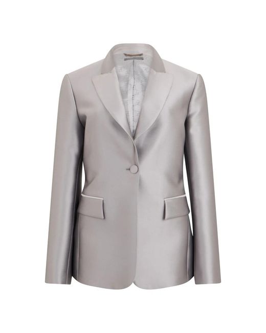 Alberta Ferretti Gray Blazers
