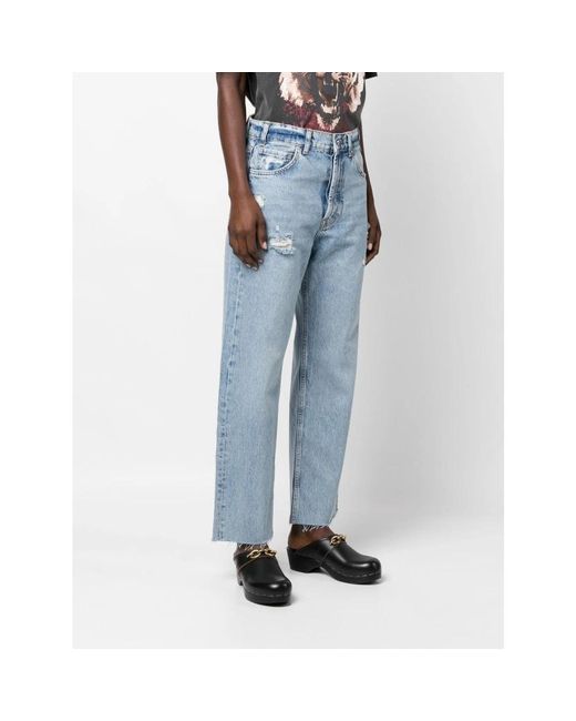 Anine Bing Blue Straight Jeans