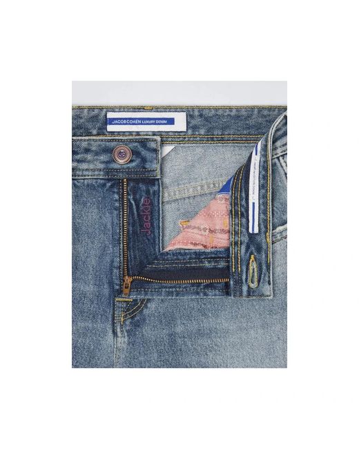 Jacob Cohen Blue Wide Jeans