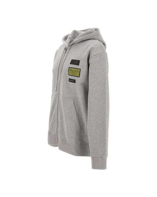 MM6 by Maison Margiela Gray Zip-Throughs for men