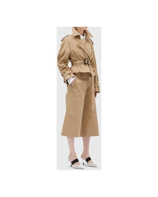 MSGM Natural Weite Passform Kamel Bermuda Shorts