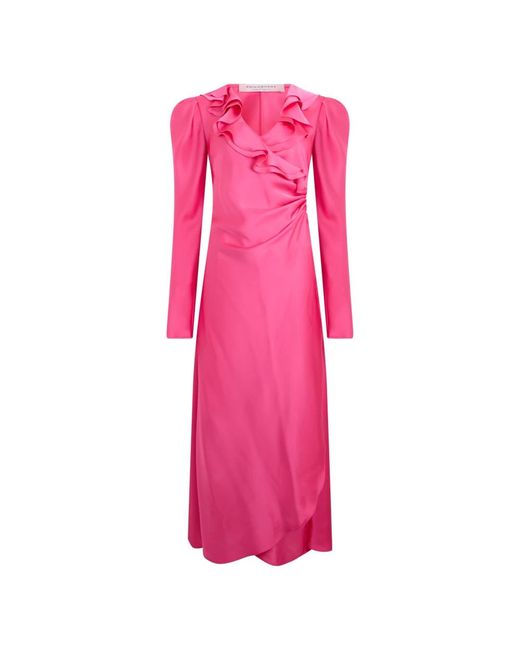 Philosophy Di Lorenzo Serafini Pink Midi Dresses