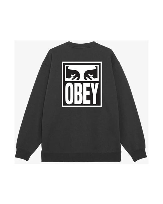 Obey Stylischer sweatshirt für männer in Black für Herren