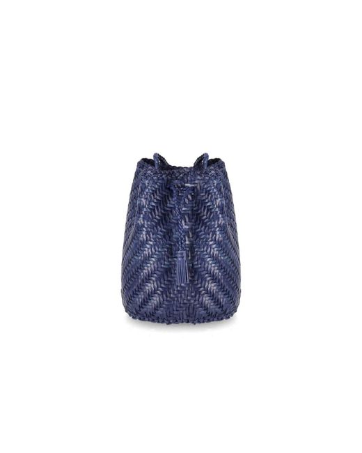 Dragon Diffusion Blue Marineblaue Gewebte Crossbody-Tasche