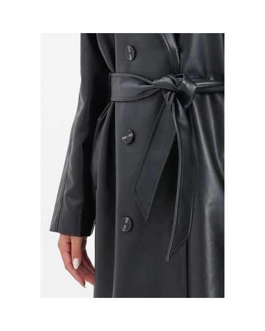 ONLY Zwarte Trenchcoat Voor Vrouwen in het Black