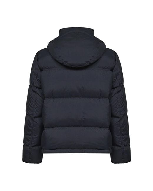 Stone Island Blue Winter Jackets for men