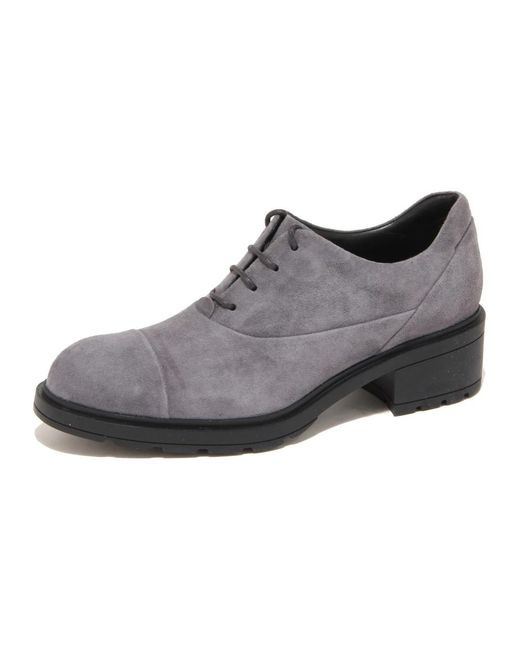 Hogan Gray Laced Shoes
