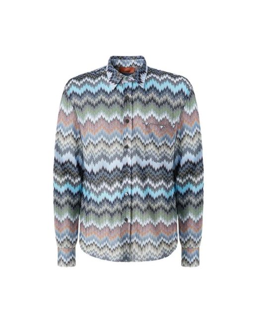Missoni Blue Casual Shirts for men