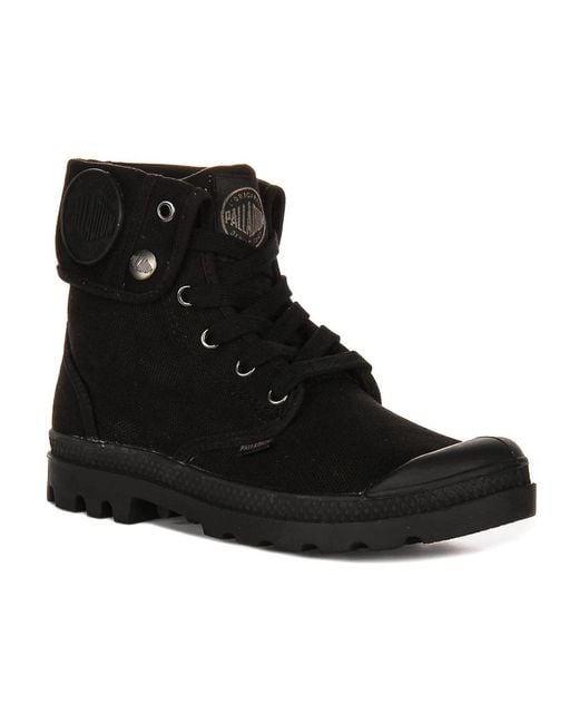 Palladium Black Lace-Up Boots