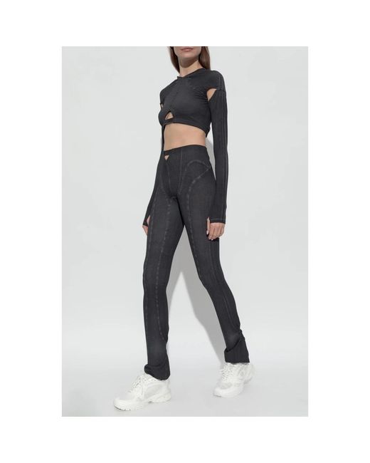 KNWLS Tops ,Grijs ,Polyester Ghost Top in het Black