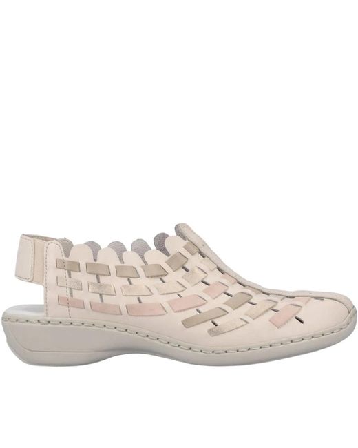 Rieker Schoenen Casual Platte Sandalen in het Pink