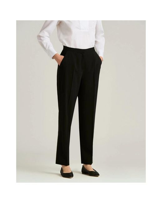 Kiton Broeken ,Zwart ,Wol Tailored Wollen Broek in het Black