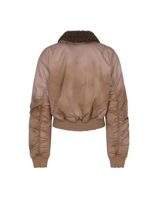 Acne Brown Faux Fur & Shearling Jackets