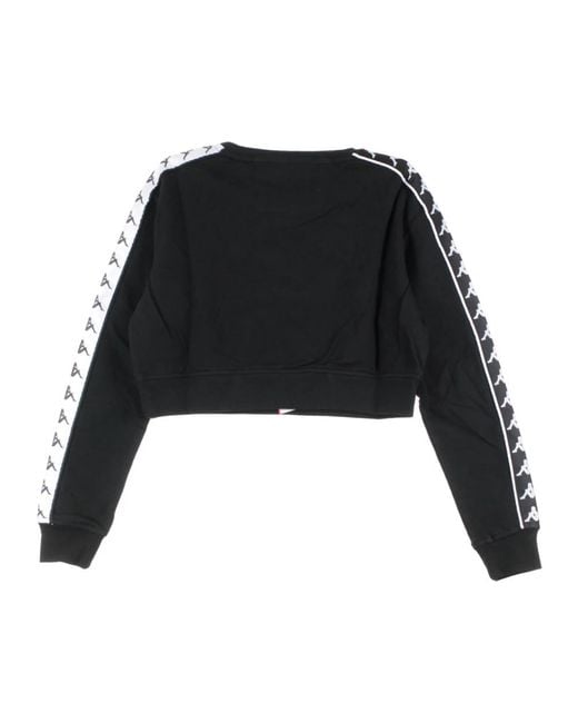 Kappa Black Banda ays crewneck sweatshirt