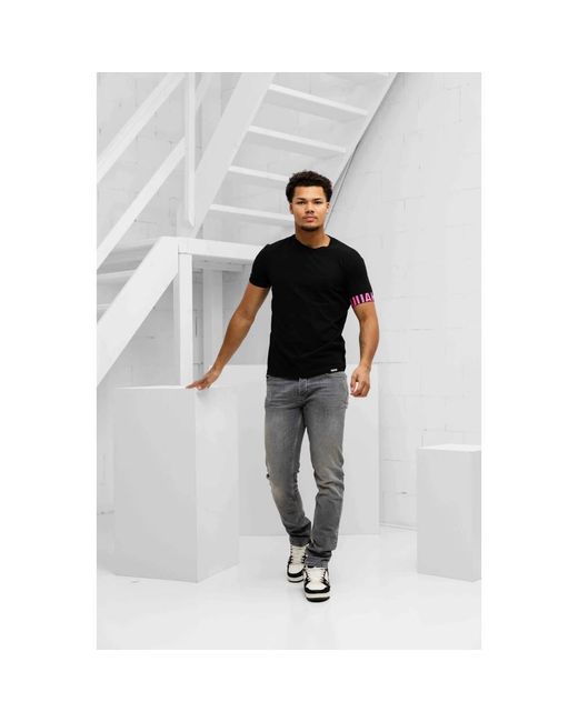 DSquared² Logo Cuff T-Shirt in Black für Herren