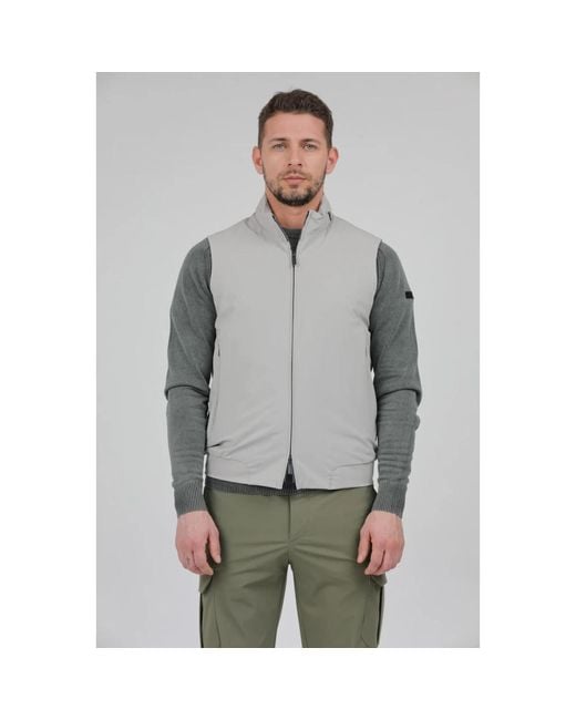 Rrd Jassen ,Grijs ,Lichtgewicht Mouwloze Hoodie Jas in het Gray voor heren