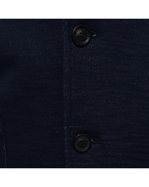 Tonello Jassen ,Blauw ,Katoen Slim Melange Katoenen Gebreid Jack in het Blue voor heren