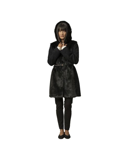 Kocca Black Faux Fur & Shearling Jackets