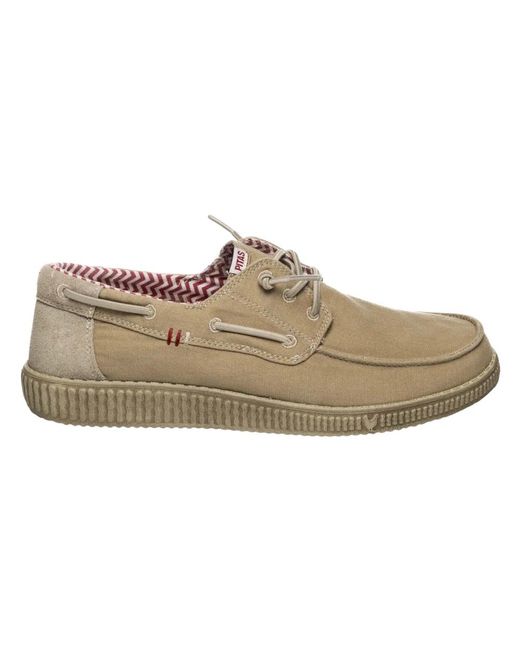 WALK IN PITAS Natural Boat Shoes for men