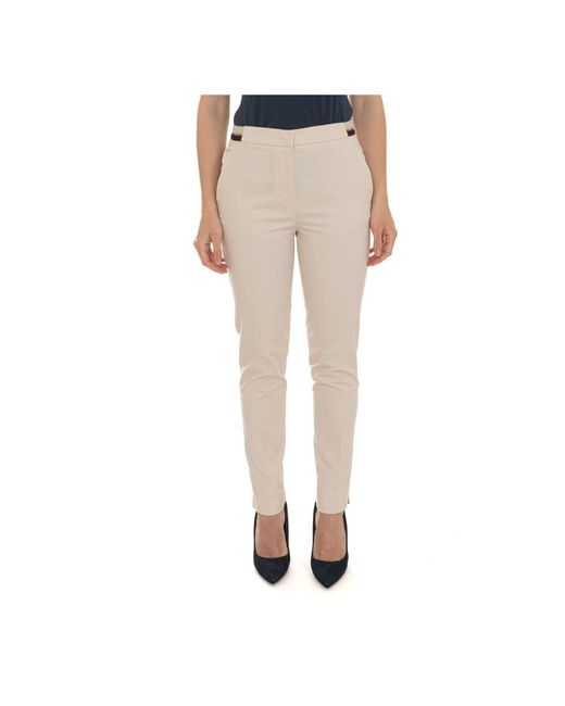 Harmont & Blaine Natural Slim-Fit Trousers