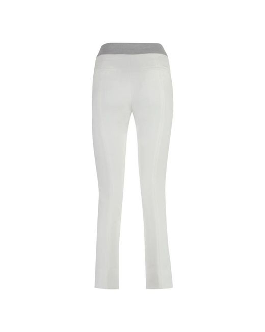 Peserico Gray Slim-Fit Trousers