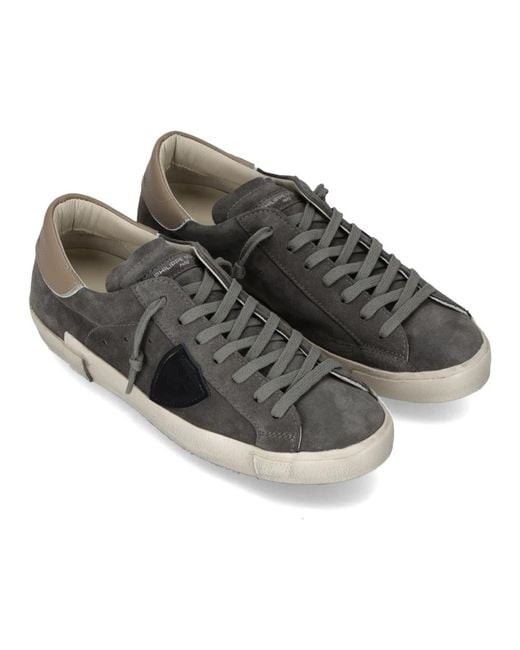 Philippe Model Gray Sneakers for men