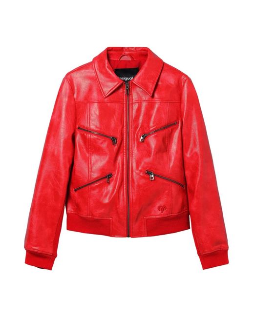 Light jackets Desigual de color Red