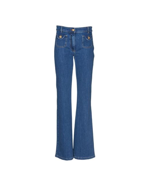 Flared jeans di Moschino in Blue