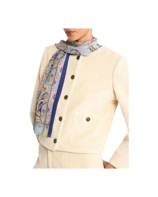Etro Multicolor Silky Scarves