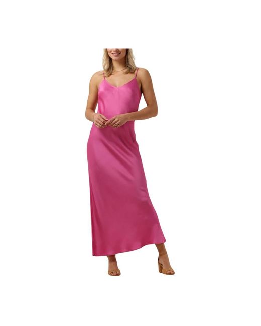 SELECTED Kleedjes ,Roze ,Polyester Maxi Jurk Slftalia-Lena in het Pink