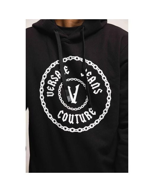 Versace Jeans Couture Black Hoodies for men