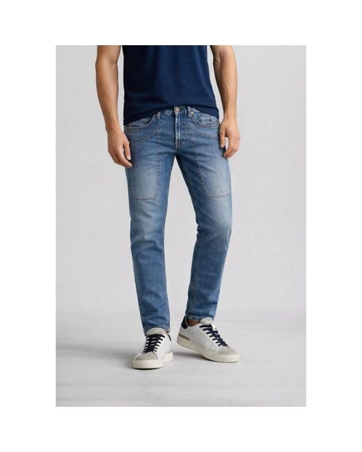 Jeckerson Blue Slim Fit Jeans for men