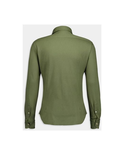 Boglioli Premium Baumwollhemd, Militärgrün in Green für Herren