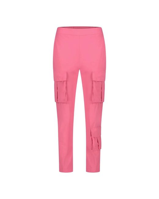 Pantalones cargo de jersey técnico rosa Jane Lushka de color Pink