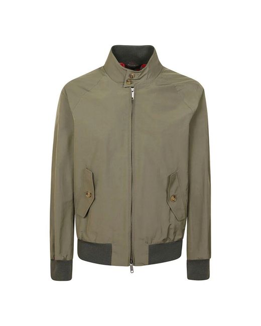 Baracuta Baumwoll-Army-Jacke Mit Tartan-Futter in Green für Herren
