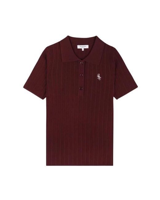 Sporty & Rich Red Polo Shirts