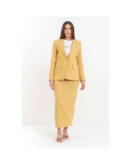 Blazers Kocca de color Metallic
