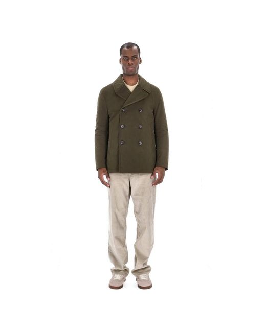 Sealup Green Double-Breasted Coats for men