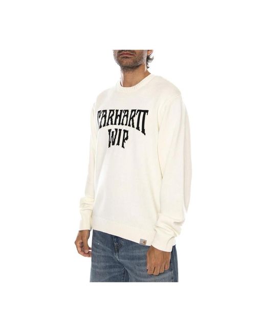 Carhartt White Round-Neck Knitwear for men